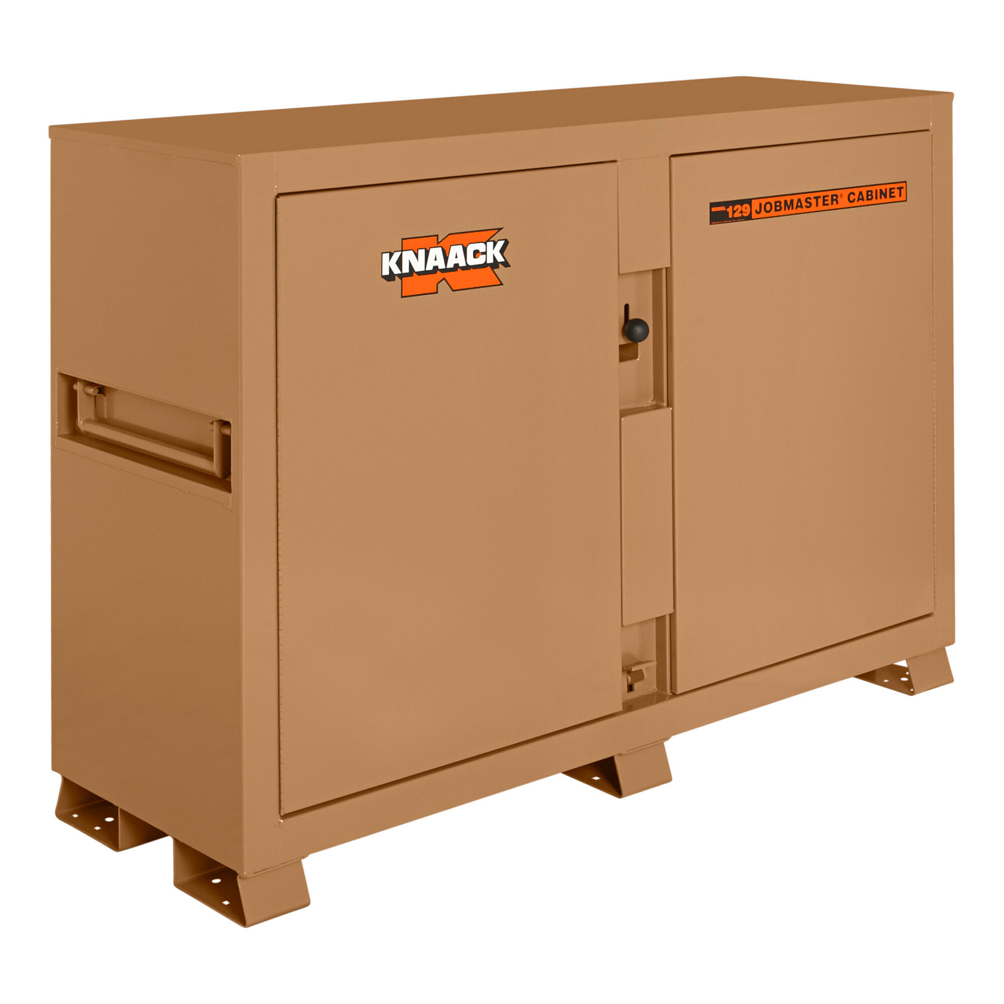 KNAACK Jobsite Storage Cabinet, 48 Cu. Ft., 72in.W x 24in.D x 51in.H, Tan, Model# 129-KL